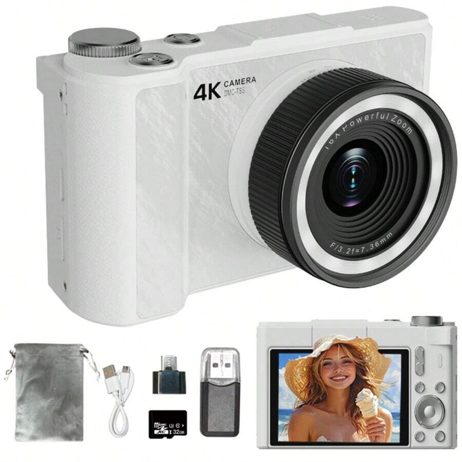 4K Foldable Digital Camera | Retro Y2K