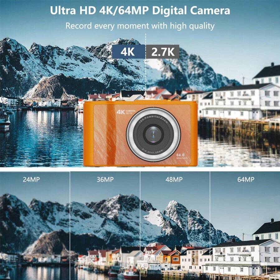 4K Foldable Digital Camera | Retro Y2K