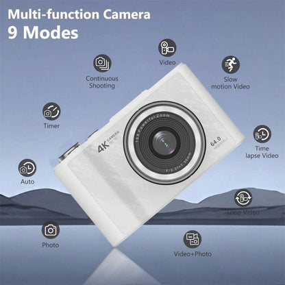 4K Foldable Digital Camera | Retro Y2K