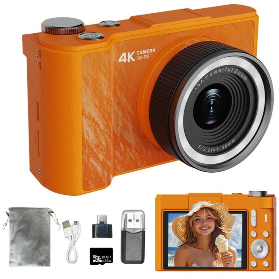 4K Foldable Digital Camera | Retro Y2K